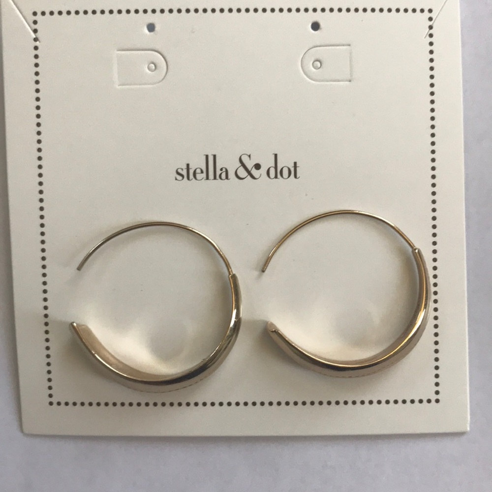 Stella &dot gold hoops